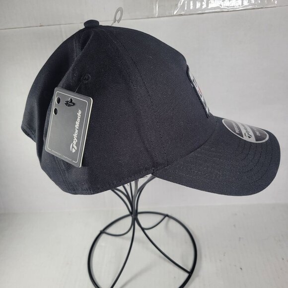 TaylorMade Black Classic Lightweight Adjustable Performance Golf Hat One Size - Picture 2 of 5
